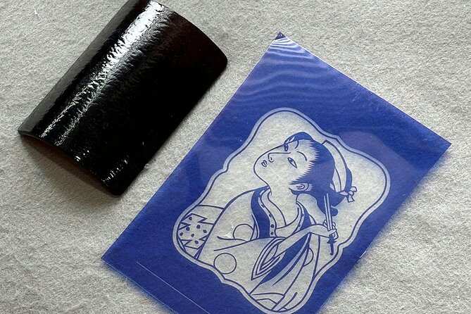 Ukiyoe Art on Glass Labels for Japanese Sake