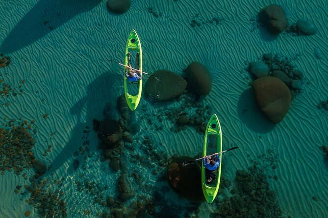 Winter Clear Bottom Kayak on Lake Tahoe
