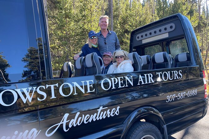 Yellowstone"Open Air" Glass Top Convertible Van West Yellowstone - Tour Overview and Highlights