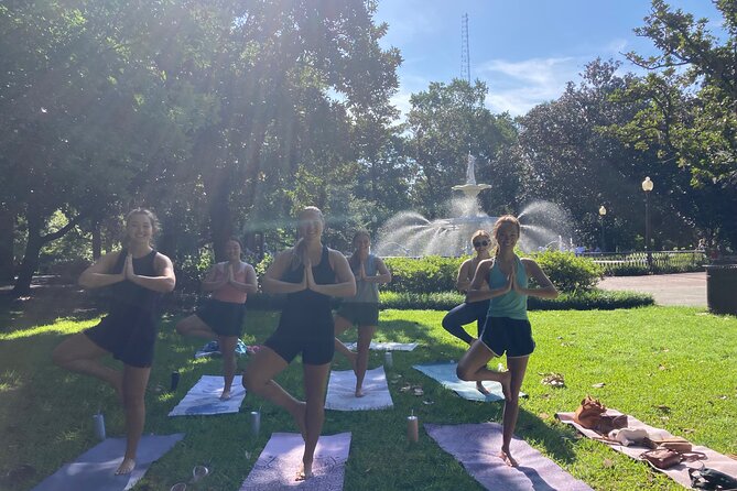 Yoga in Forsyth Park