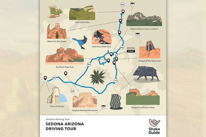 Arizona Audio Tour Guide in Sedona - Key Features of the Tour