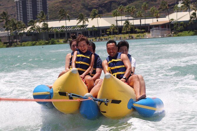 Combo Banana Boat Ride and Bumper Tube Ride in Hawaii - Thrills and Fun on the Bumper Tube Ride
