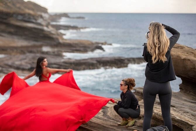Flying Dress Photoshoot on Oahu - Dress Rental and Inclusions