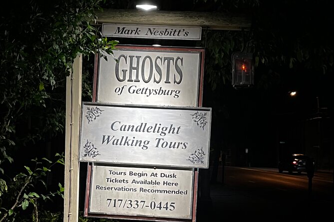 Haunted Civil War Spirits Tour of Downtown Gettysburg - Tour Schedule and Duration