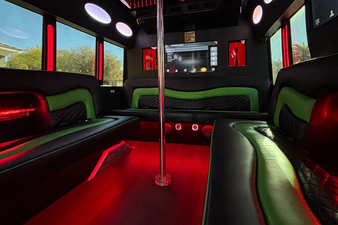 Private Party Bus Rental in Las Vegas - Amenities and Features of the Party Bus