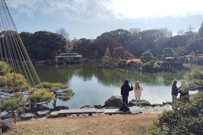 Tokyo Kiyosumi Garden Tour Stonework Pond and Sky Tree Views - Admire the Iconic Tokyo Skytree From the Gardens
