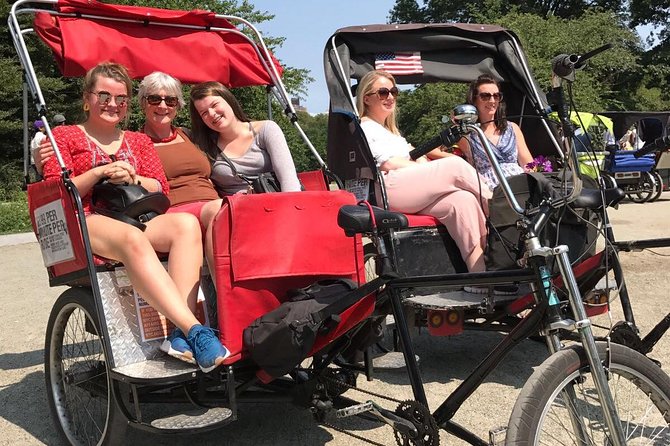 Central Park Private Pedicab Tour for 1 Hour - Meeting and Pickup Information