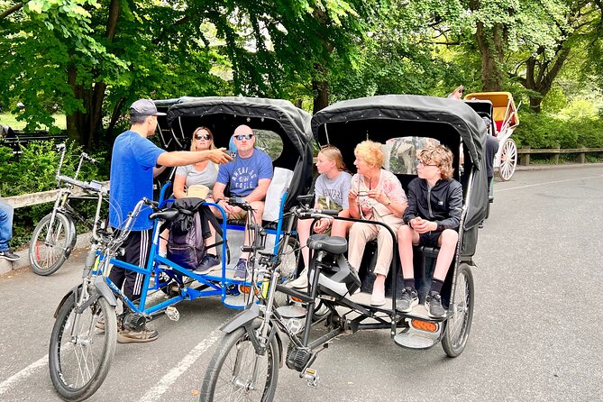 Central Park Privet Pedicab Delux Tour -1 Hour - Inclusions