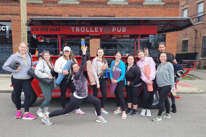 Shared Yoga and Coffee Experience On The Trolley Pub - Amenities Included in the Experience