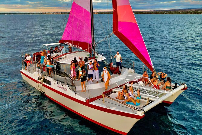 Sunset Sail on a Small Charming Hawaiian Catamaran Maalaea Harbor - Convenient Transportation and Pickup