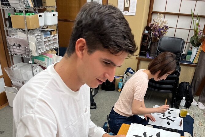 Tokyo Calligraphy Experience Japanese Treats With Green Tea - Savoring Japanese Sweets and Green Tea