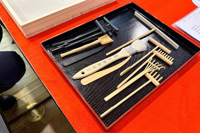 Miniature Japanese Zen Garden Crafting + Tea Experience - Japanese Swords and Attire