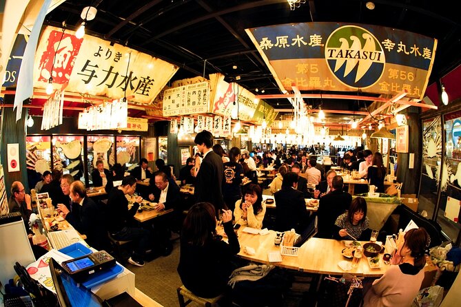 Tokyo Sparkling Edamame Night by Open Ⅾeck Bus and Izakaya Eats - Yurakucho Sanchoku Inshokugai: The Dining Destination