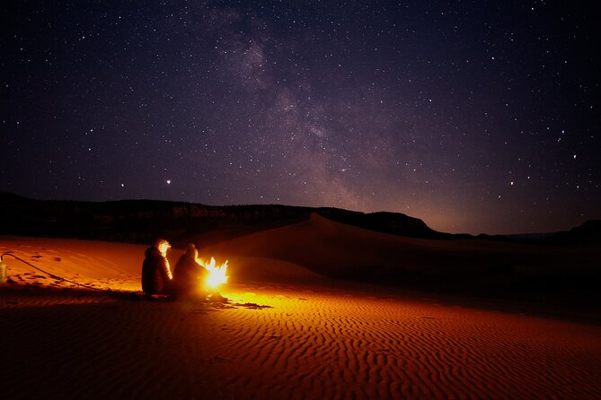 UTV Sunset Smores N Stars at Coral Pink Sand Dunes - Roasting Smores Under the Night Sky