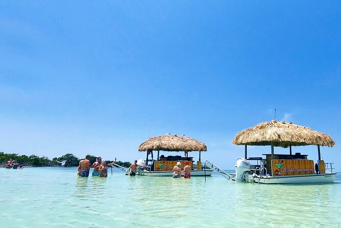 Key West Tiki Bar Boat Cruise to a Popular Sand Bar - Encountering Marine Life