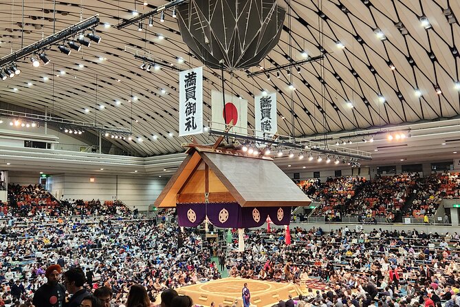 Sumo Wrestling Tournament A-Class Seat & Expert Guide | Osaka Mar - Exclusive Sumo Experience Package