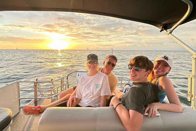 Sunset Tour in Naples Bay on a New Godfrey- All Included - Dolphin Watching Highlights