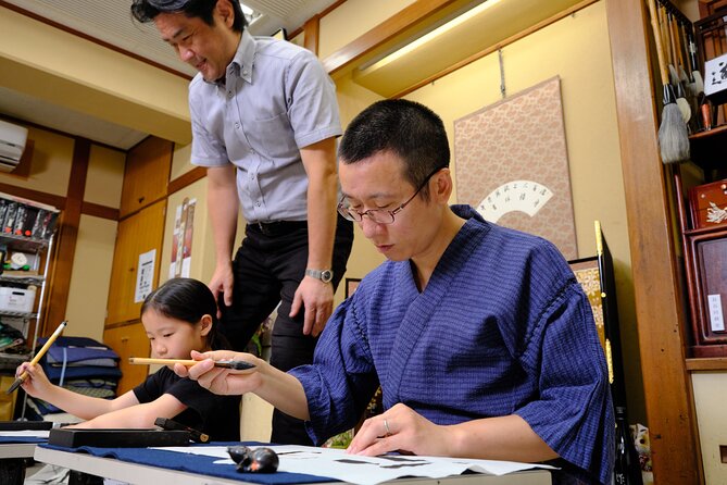 Tokyo Shinagawa Experience Calligraphy Wearing a Kimono or Samue - Group Size Restrictions