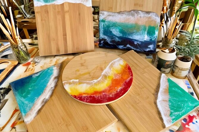 Epoxy Resin Cheese Board Art Class - The Sum Up