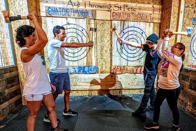 90 Minute Axe Throwing Guided Experience St Pete Hatchet Hangout - Good To Know