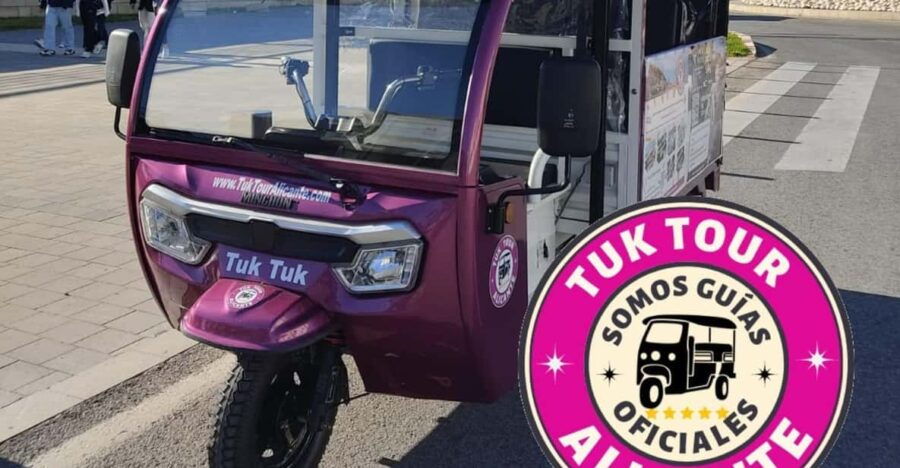Alicante: Tuk Tuk Tour Electric 60 Minutes Electric - Tour Overview