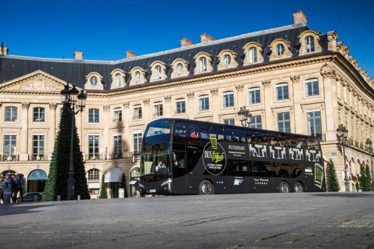 Bus Toqué Champs Elysées Tour W/ 3-Course Dinner & Champagne