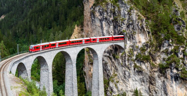 From Milan: Bernina Train Guided Tour to St. Moritz