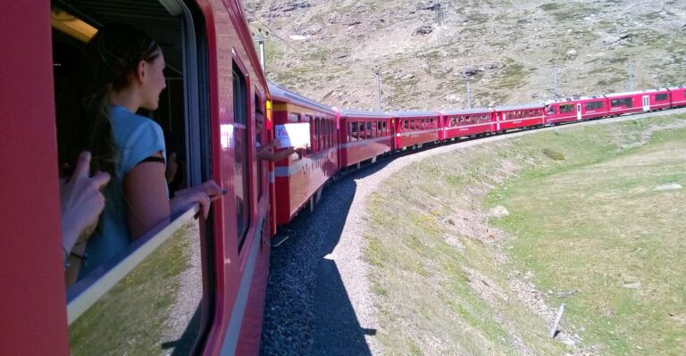 From Milan: Bernina Train, Swiss Alps & St. Moritz Day Trip