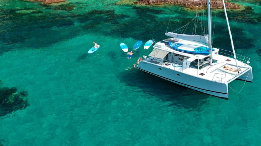 Marseille: Calanques Catamaran Tour & Standup Paddle - Snorkeling and Underwater Exploration
