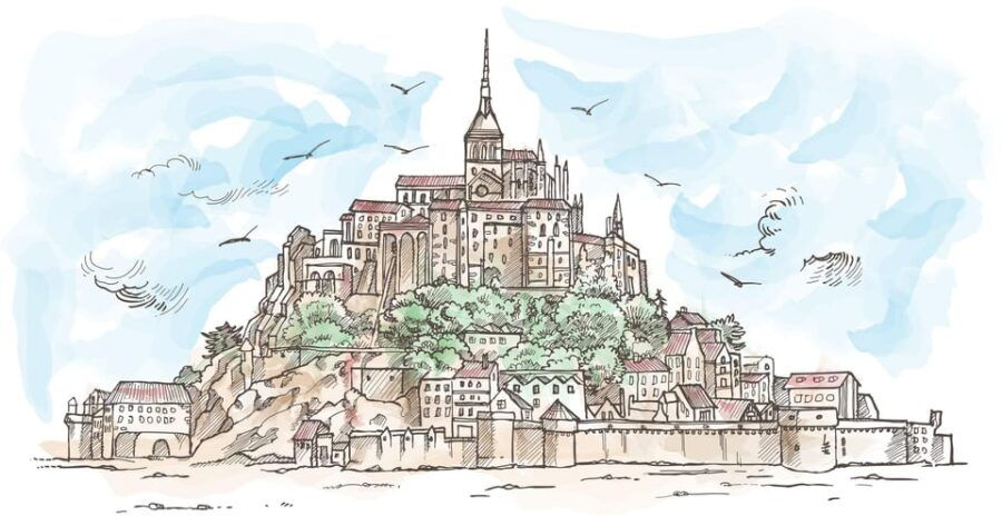 Mont Saint Michel: Village History and Legends Walking Tour - History of Mont Saint Michel