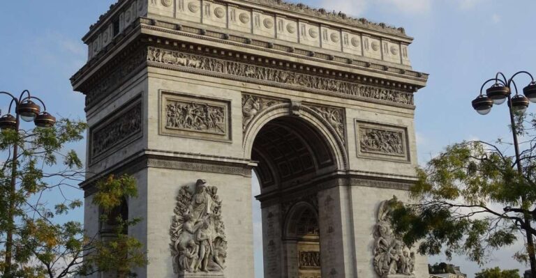 Paris: Arc De Triomphe Private Guided Tour + Rooftop Ticket