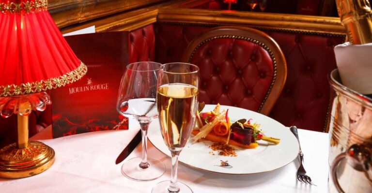 Paris: Moulin Rouge Dinner Show, Champagne, and Transport