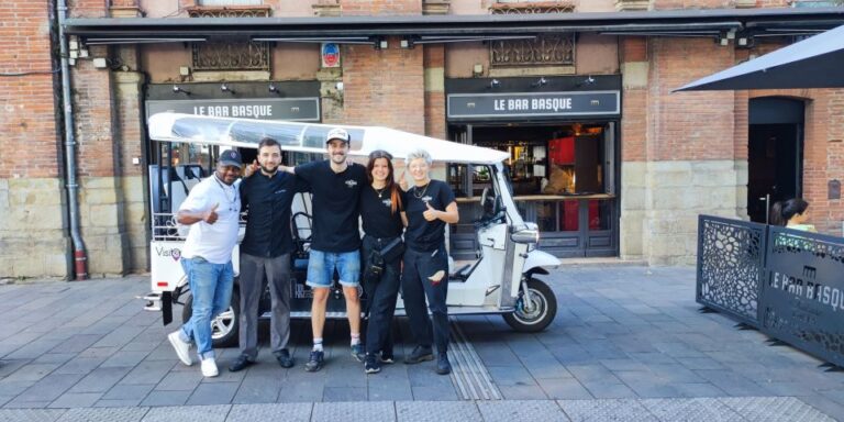 Toulouse: Electric Tuk-Tuk Tour With Photo Stops and Audio