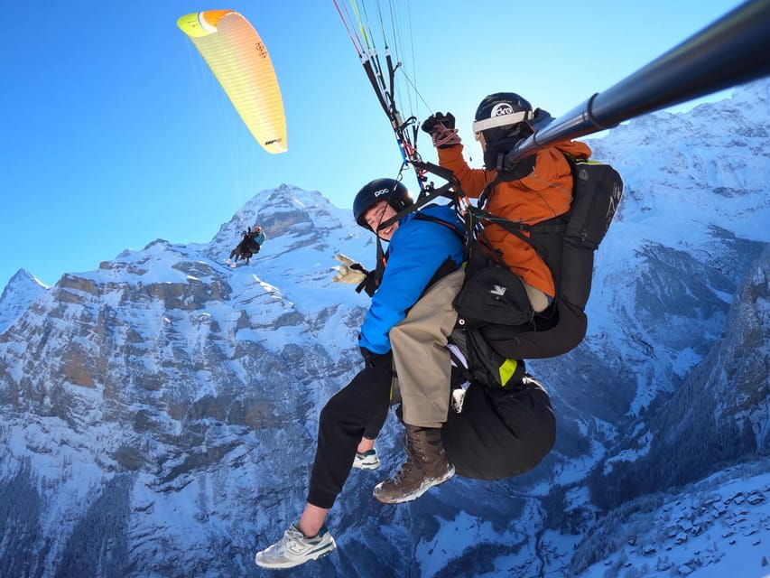 Mürren: Paragliding Panorama Tandem Flight Full Experience - Reservation and Booking Details