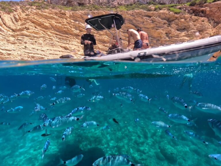 Alghero:Boat Tour and Snorkeling With Aperitif Inporto Conte