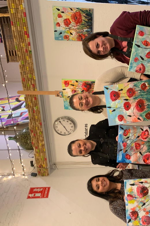 Barcelona: Learn to Paint, Sip Wine, Enjoy Snacks & Music