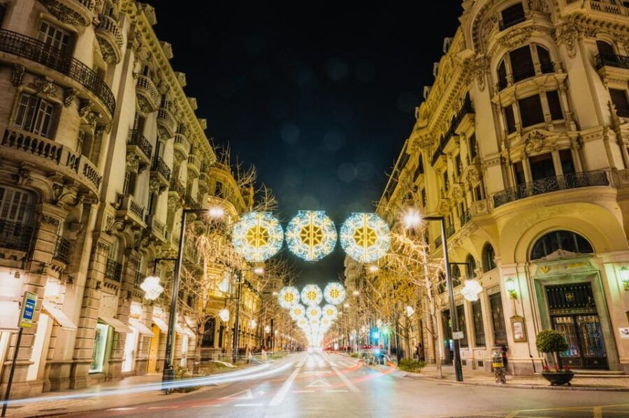 Christmas Magic: Walking Granada’s Historic Highlights - Exploring Calle Reyes Católicos