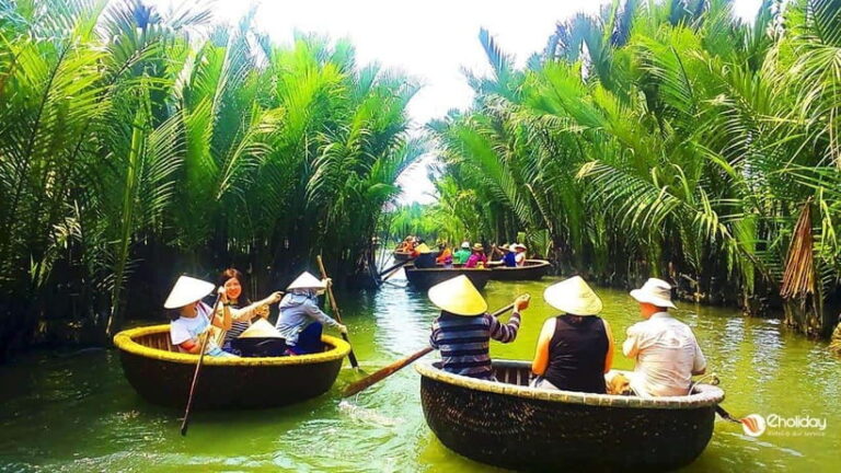Coconut Basket Boat Ride in Hoi An