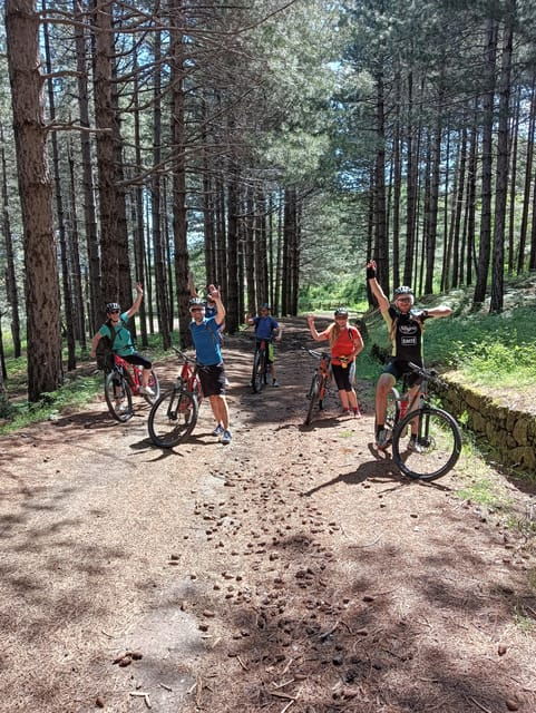 E-Mtb Tour Through Lava Flows and Down to Alcantara Gorges