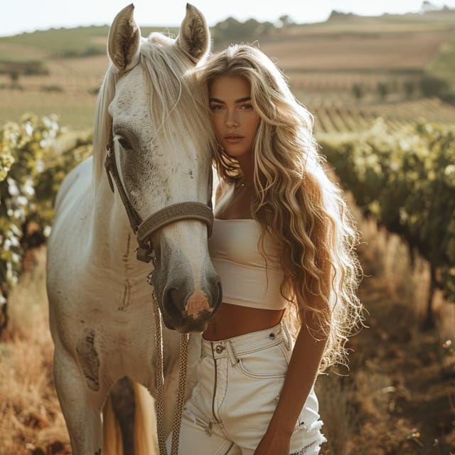 From Barcelona: PRIVATE Horseback Riding and Tapas Picnic