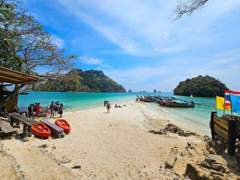 From Railay: Island Hopping Tour by Private Longtail Boat