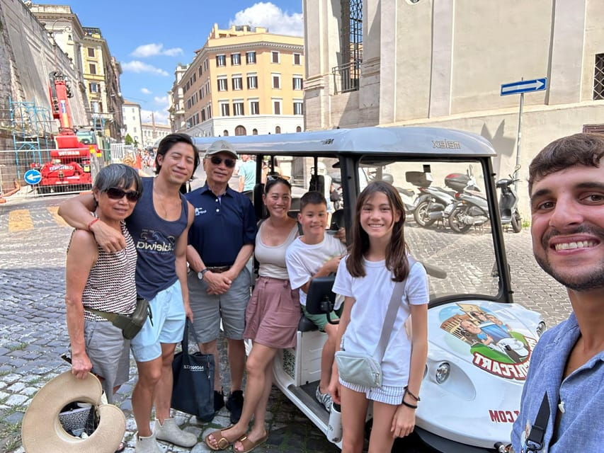 Golf Cart Tour Semi Private Experience of Rome City Center - Key Highlights of the Itinerary