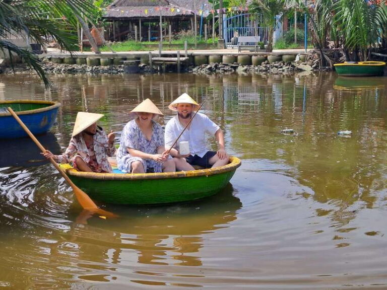 Hoi an Basket Boat Ride-Fishing Exprience at Coconut Forest