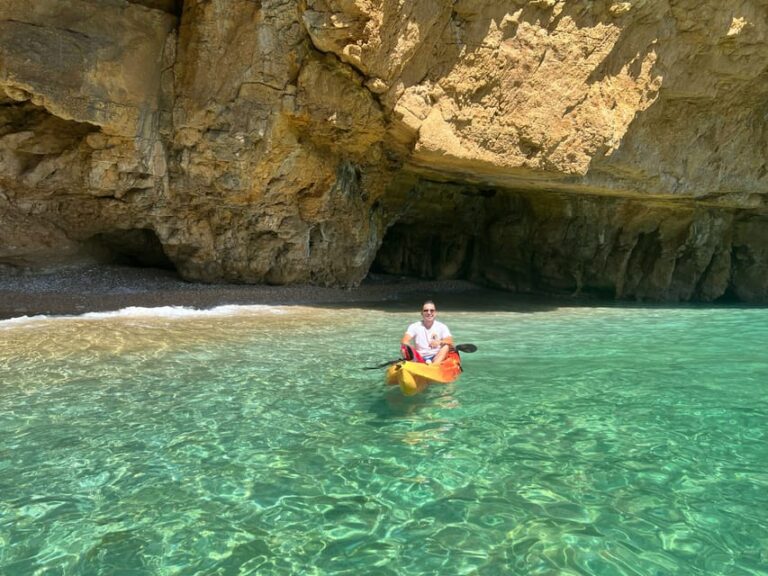 Kayak Route in Granadella Javea Llop Marí Cave, Cala En Caló