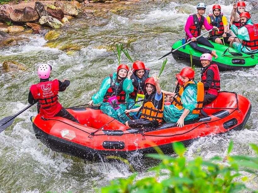 KhaoLak:ATV, ZipLine, & Rafting Adventure Monkey Cave Temple - Activity Overview