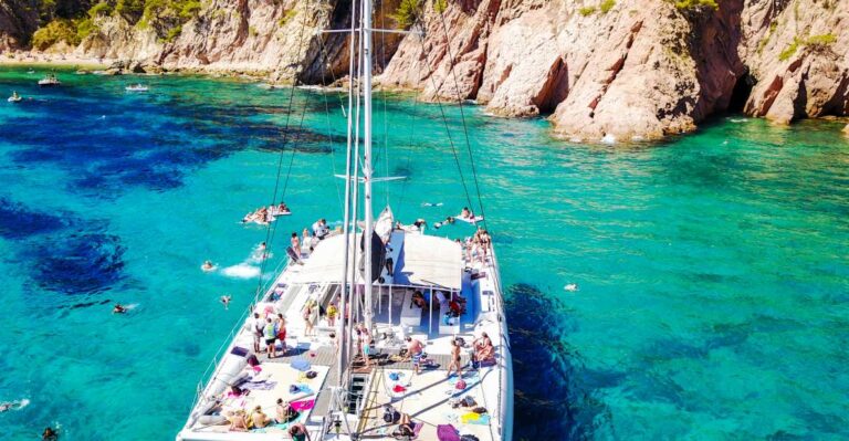Lloret De Mar: Catamaran Sailing Cruise With BBQ and Drinks