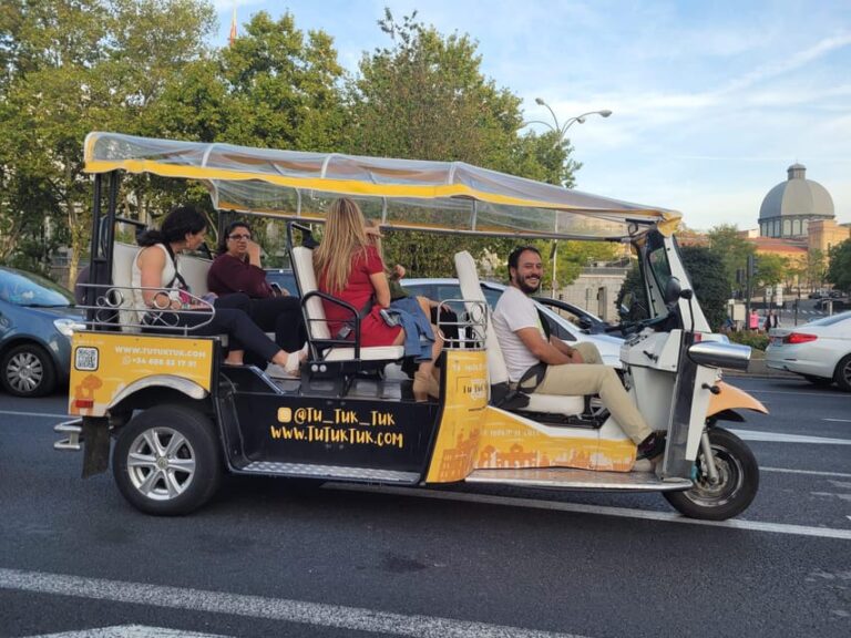 Madrid: Panoramic Tour With Private Guide in Yellow Tuk Tuk