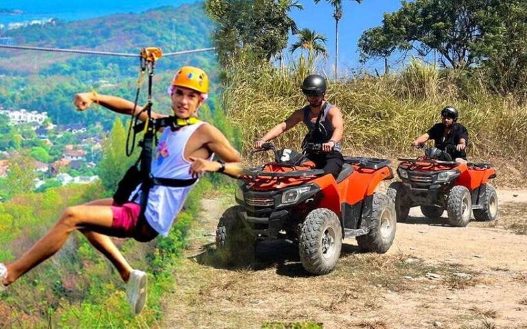 Phuket: ATV and Zipline Adventure With Hotel Transfer