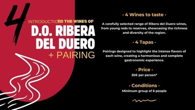 Ribera Del Duero: Wine Tasting With Tapas Pairing