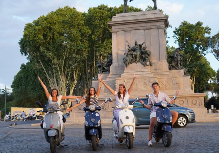 Rome: City Landmarks Photo Tour by Vespa With Aperol Spritz